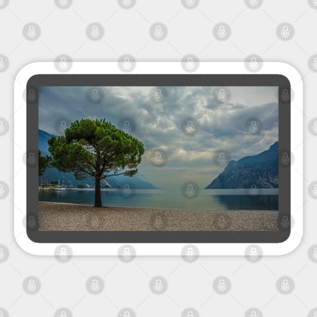 North Shore of Lake Garda Sticker by jojobob